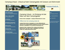 Tablet Screenshot of camping-urlaub.de